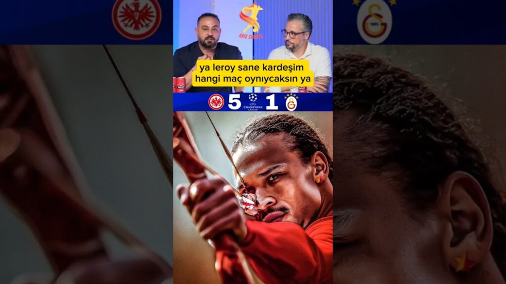 💥FRANKFURT 5-1 GALATASARAY LEROY SANÉ #galatasaray #frankfurt #okanburuk #ucl #sané #shorts #keşfet