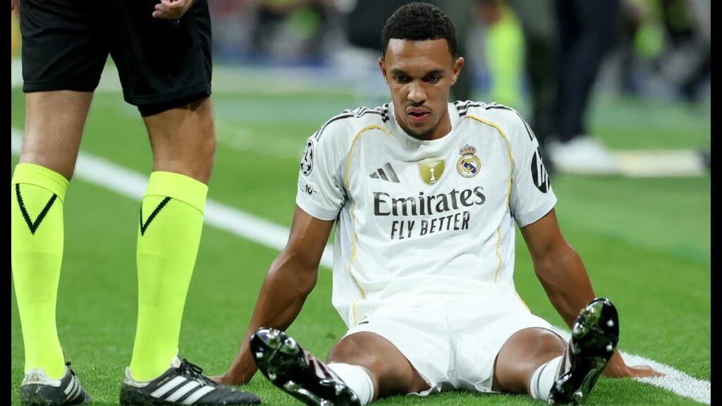 TRENT ALEXANDER ARNOLD INJURY VS MARSEILLE TRENT ALEXANDER ARNOLD INJURY VS MARSEILLE