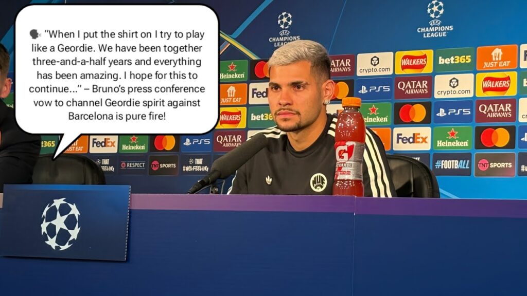I Play Like a Geordie! Bruno Guimarães Fires Up Newcastle United in Press Conference V Barcelona UCL
