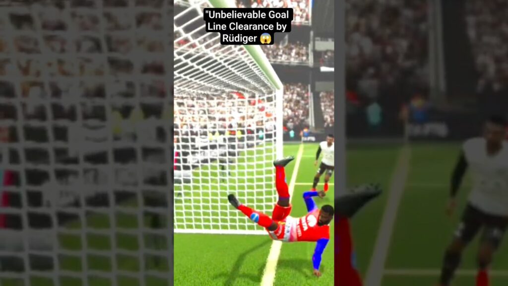 Rüdiger turns into a wall – insane last-second save!  #dls25