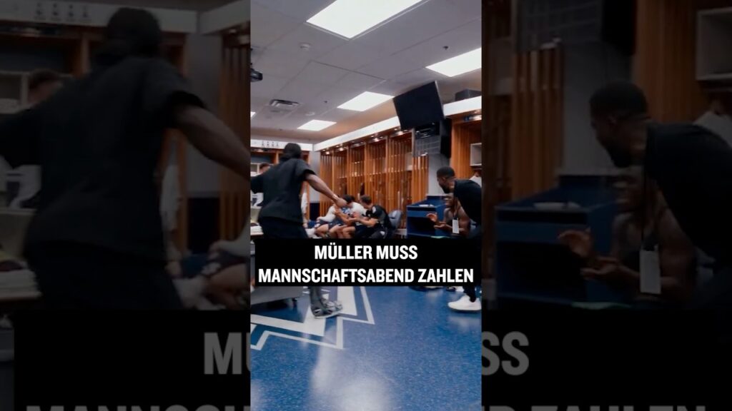 "Der Abend geht auf Müller": Kabinenfeier in Vancouver #shorts