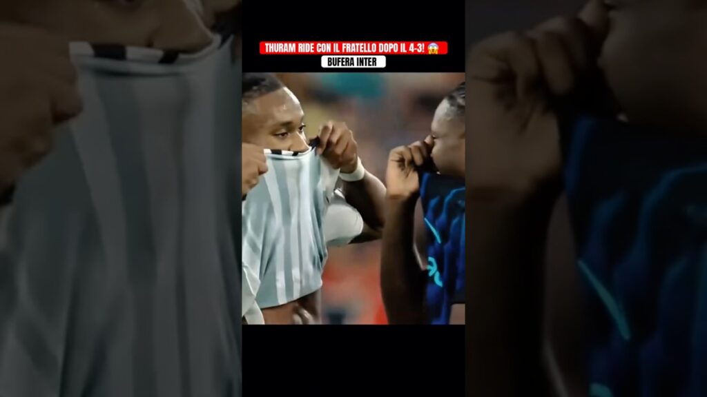 Thuram RIDE con il fratello dopo il 4-3! 😱 #shorts