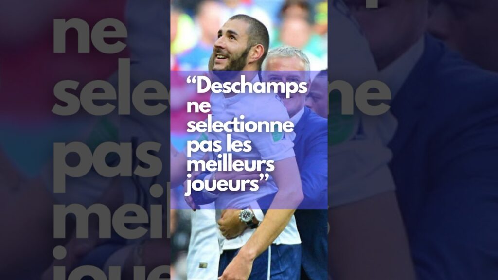 « Didier Deschamps ne sélectionne pas les meilleurs joueurs » #equipedefrance #psg #zidane #benzema