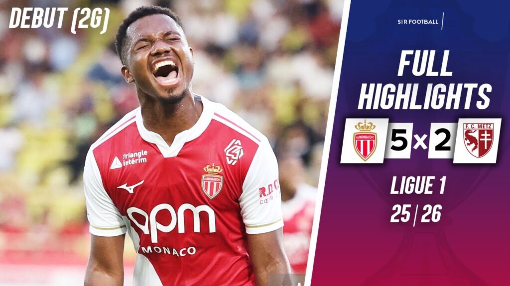 Monaco vs Metz 5-2 - Highlights & All Goals - Ansu Fati 2 Goals