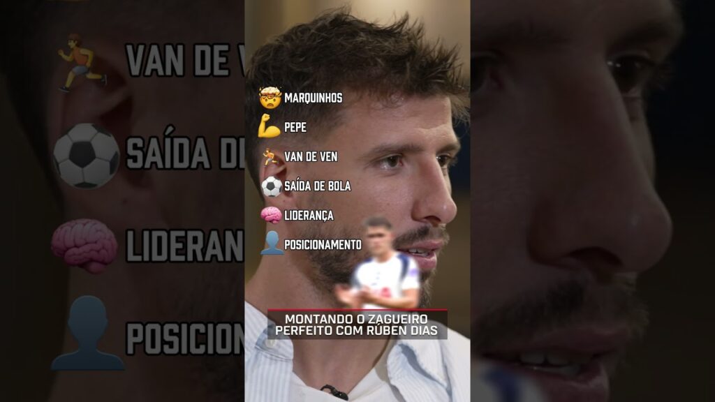 Montando o zagueiro PERFEITO com Rúben Dias! Gostou das escolhas dele, fã de esportes? #shorts