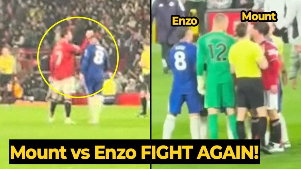 Mason Mount provoked Enzo Fernández to FIGHT AGAIN after the final whistle, but… | Man Utd News Mason Mount provoked Enzo Fernández to FIGHT AGAIN after the final whistle, but... | Man Utd News