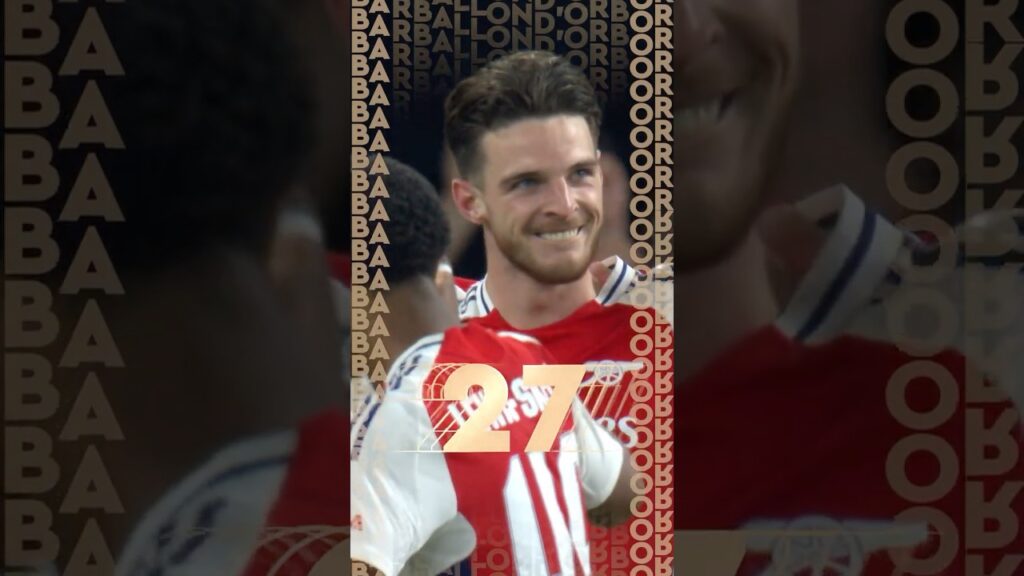Declan Rice, 27th Ballon d'Or 2025 #ballondor #football #Arsenal