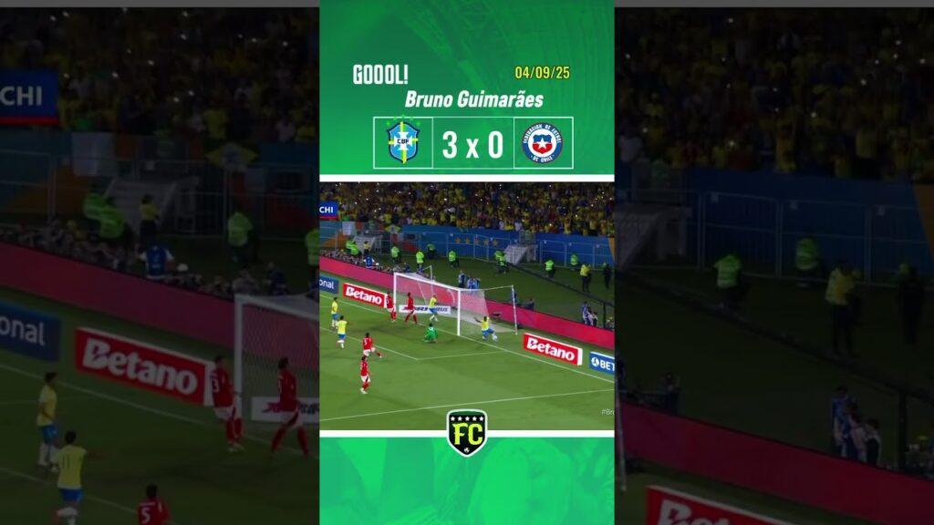 Gol do Brasil | Bruno Guimarães #shorts #selecaobrasileira