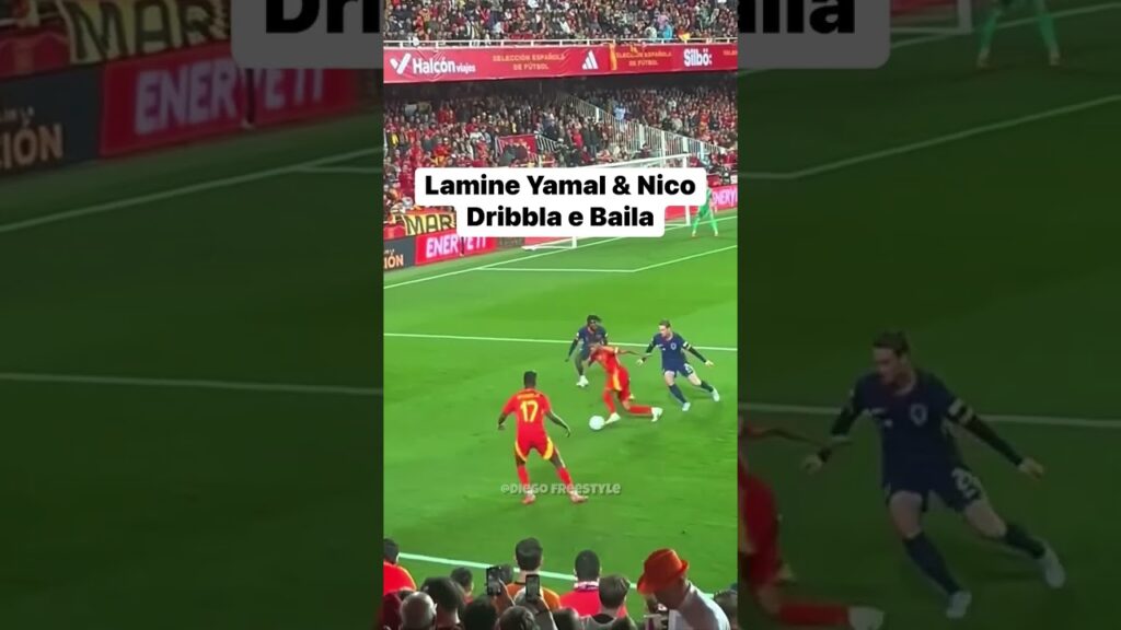 Lamine Yamal & Nico Williams Dribble Skills ☠️🤯 #lamineyamal #nicowilliams #spain #netherlands #fyp