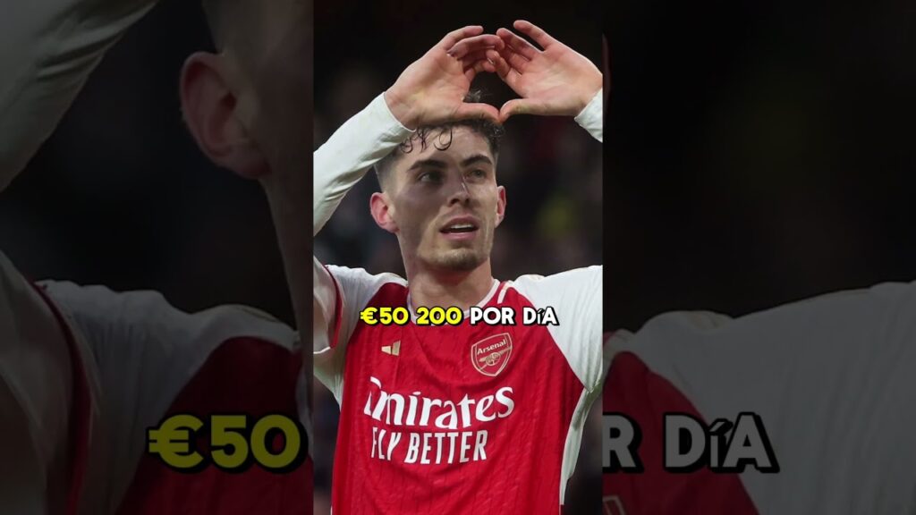 ¿Cuánto Gana?: Kai Havertz 🤑 #kaihavertz #arsenal #futbol #apuestasroyal