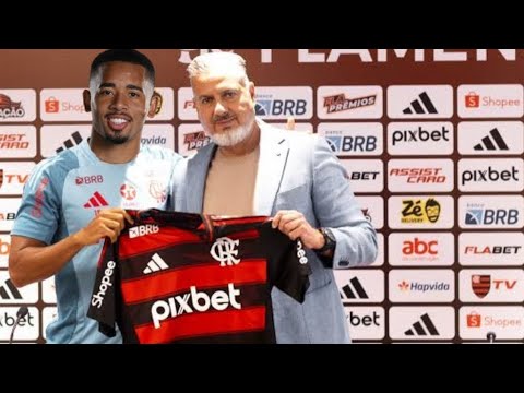 AGORA É OFICIAL! FLAMENGO APRESENTA GABRIEL JESUS