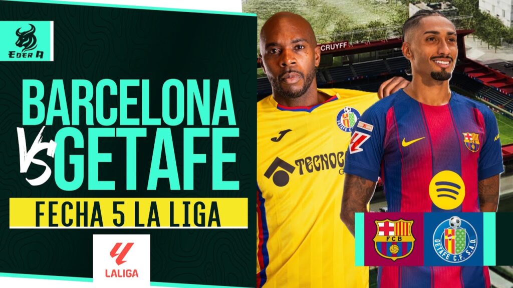 BARCELONA VS GETAFE || JORNADA 5 #laliga || #barcelona #getafe #barca