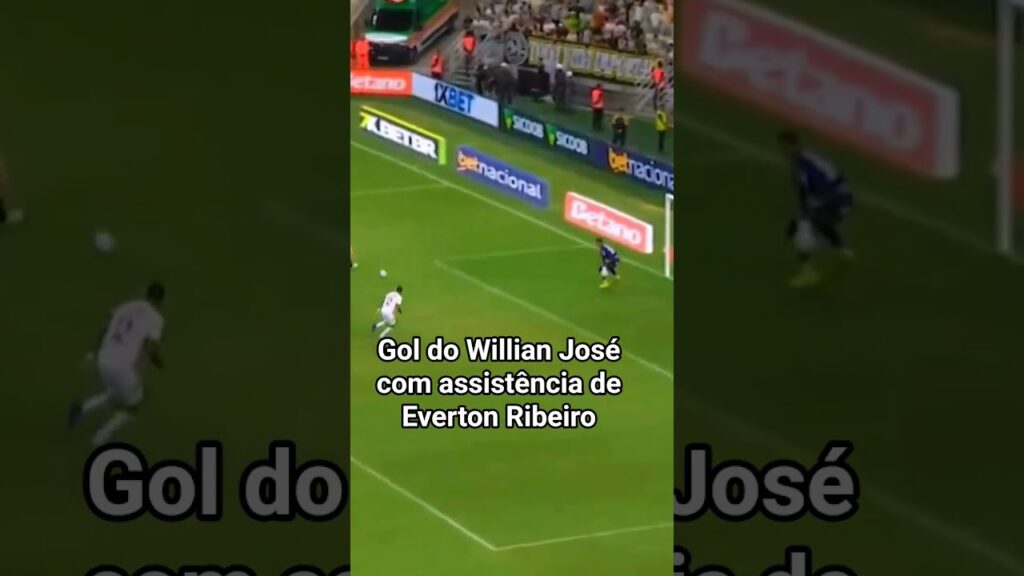 Gol do Willian José com assistência de Everton Ribeiro #futebol #bahia #shorts