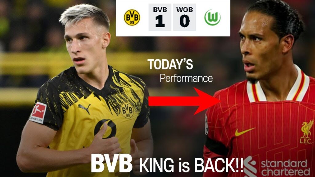 Nico Schlotterbeck showed again why he is the best defender in the world (vs Wolfsburg)