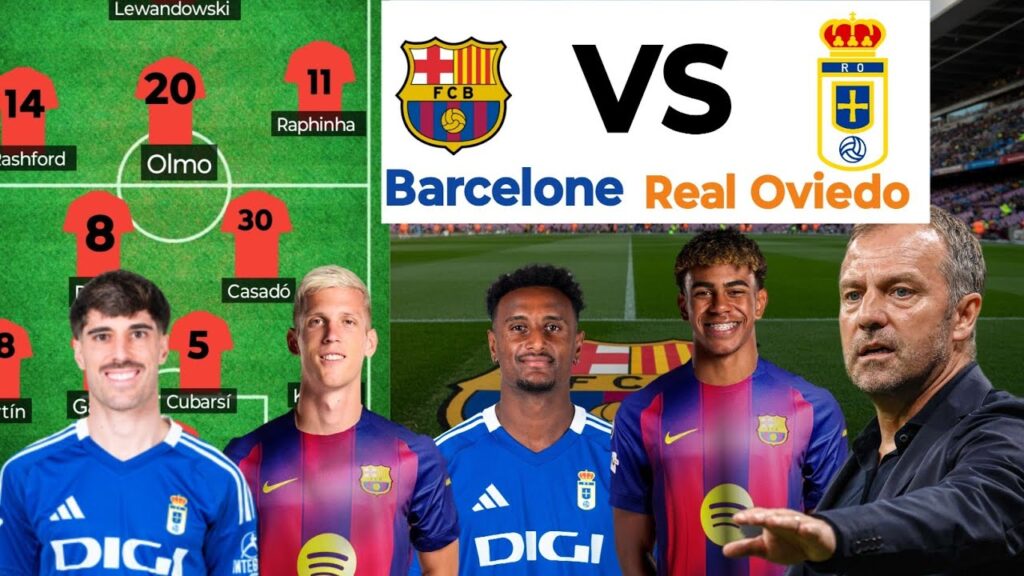 FC BARCELONE VS REAL OVIEDO : COMPOSITION PROBABLE DU MATCH, ABSENTS, ENJEUX ET TOUS LES DÉTAILS !