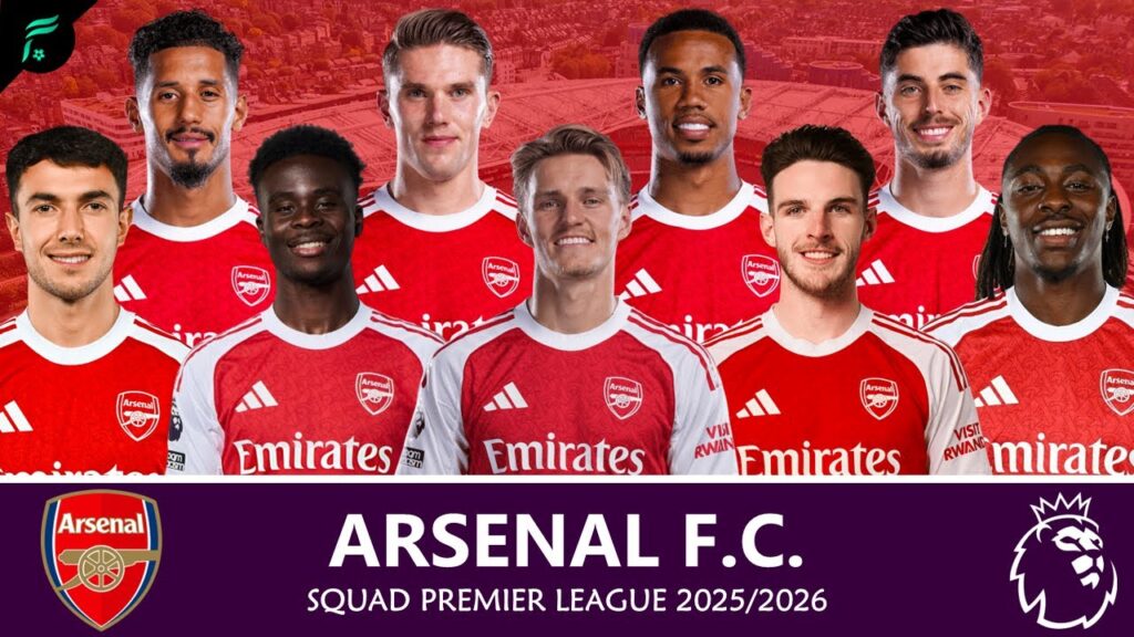 🔴⚪️ ARSENAL F.C. SQUAD ● Premier League Season 2025/2026 with New Players | FAN Football