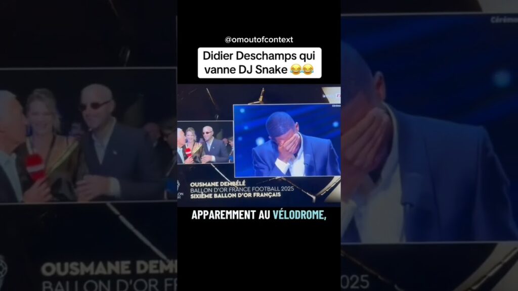 Didier Deschamps qui vanne DJ Snake 😂😂 #TeamOM #OMPSG #ExOM