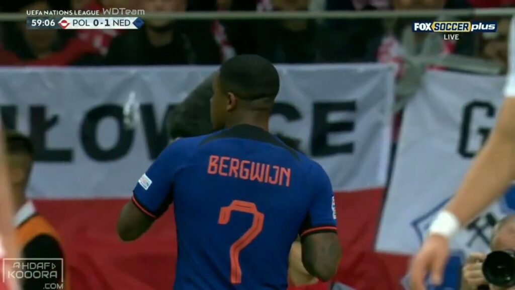 Steven Bergwijn Rare Celebration vs Poland | Nations League | 4K UHD Bergwijn Free Clip for Edit