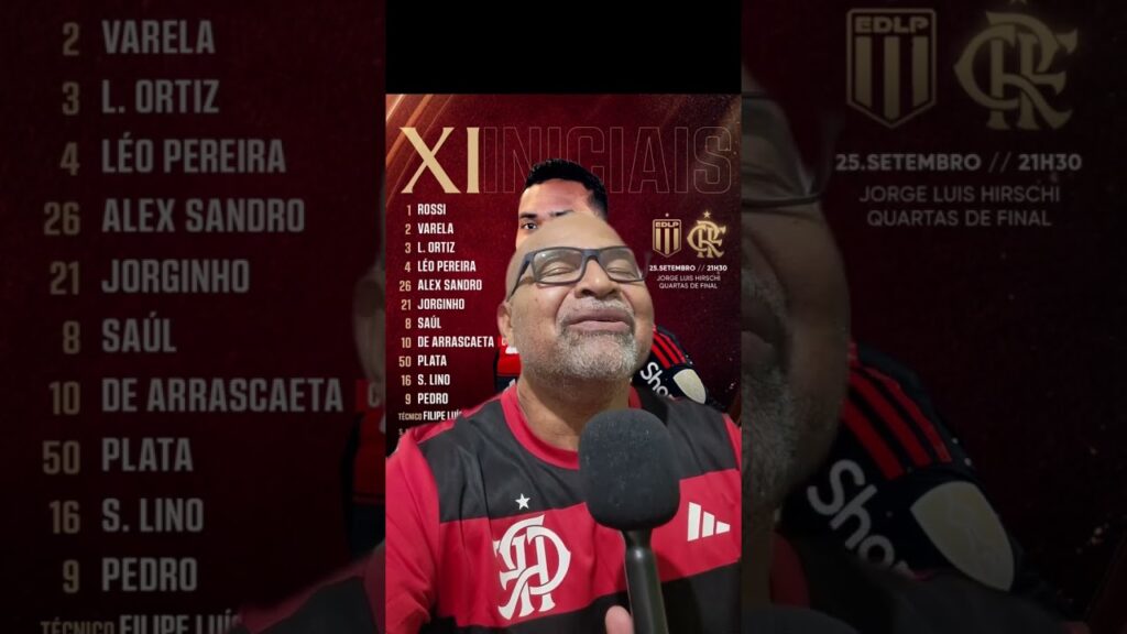 SAIU! COM JORGINHO E ALEX SANDRO, Flamengo divulga ESCALAÇÃO PARA JOGO CONTRA ESTUDIANTES!