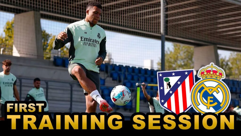 Real Madrid First Training vs Atlético de Madrid | La Liga Game 7