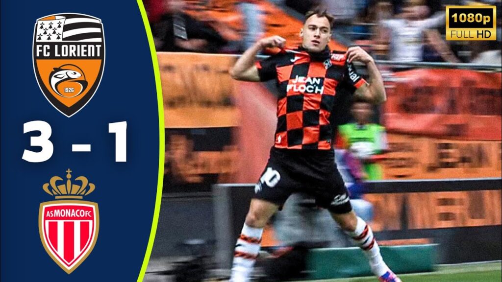 Lorient vs Monaco 3-1 Resumé | Pablo Pagis Goals | Fati | Ligue 1 Highlights | Thilo Kehrer Red Card