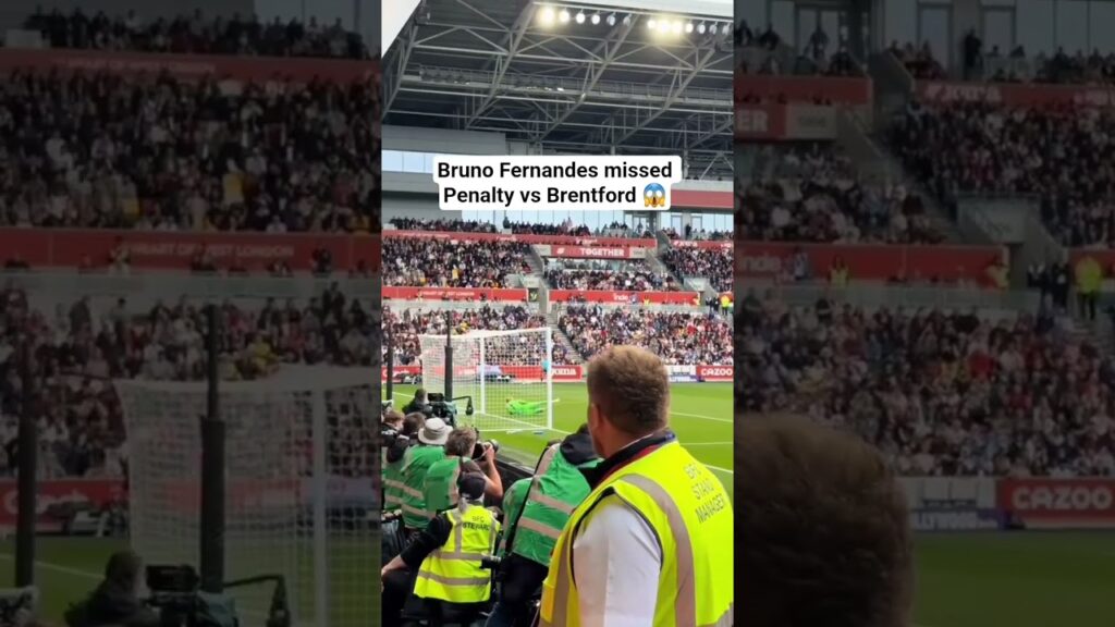 Bruno Fernandes Missed Penalty for Manchester United vs Brentford in the Premier League