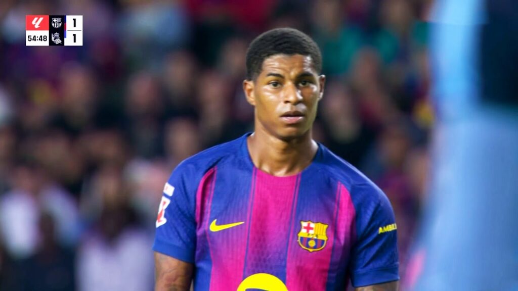 Marcus Rashford vs Real Sociedad | 1 Assist, 5 Dribbles (28-09-2025)