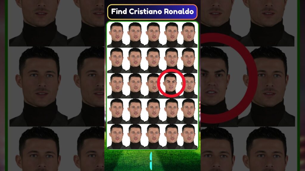 Find Cristiano Ronaldo , Erling Haaland & Jude Bellingham ? #quiz #sports #ronaldo #fottboll #cr7