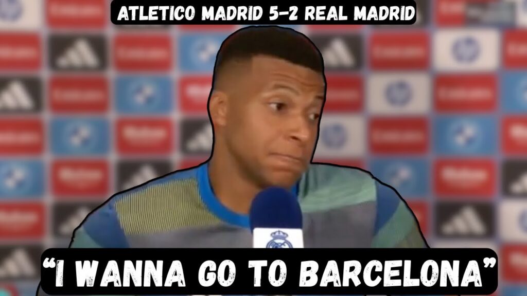 Kylian Mbappe wants TRANSFER to Barcelona - Post Match Interview - Atletico Madrid 5-2 Real Madrid