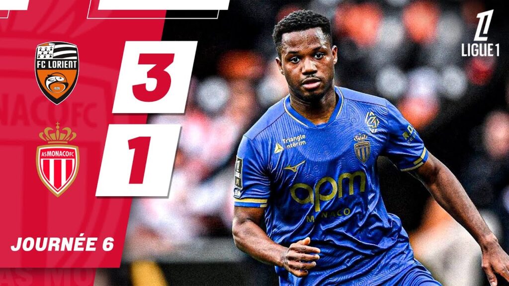 Résumé FC Lorient - AS Monaco - 6ème journée
