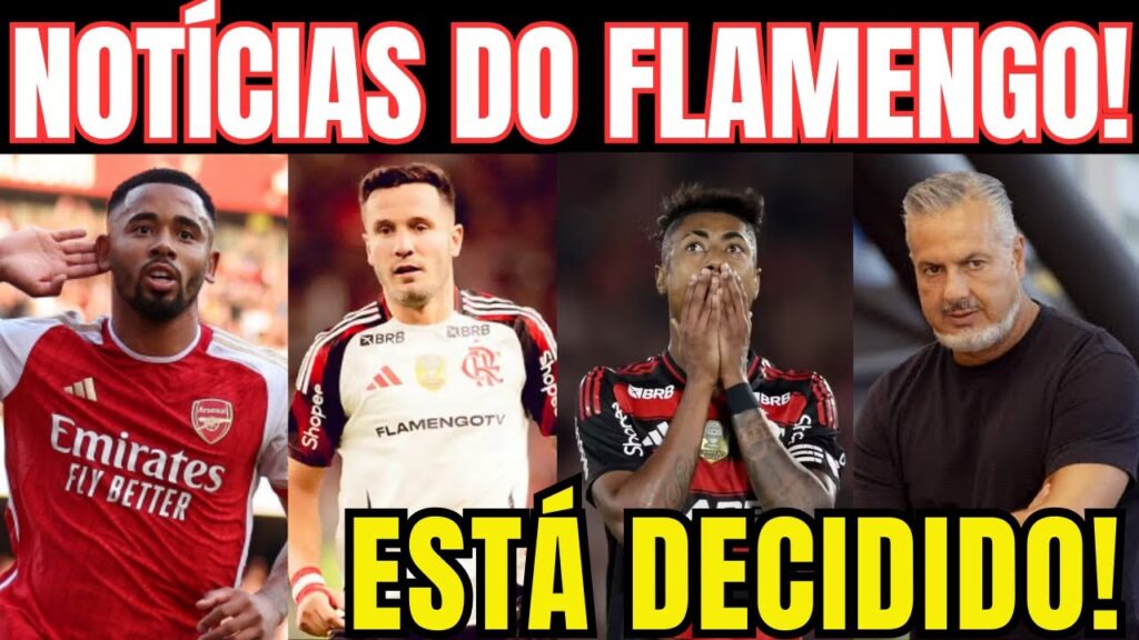 Flamengo Notícias do Mengão Agora! Flamengo tem DECISÃO por Gabriel Jesus! Problemas no Elenco!