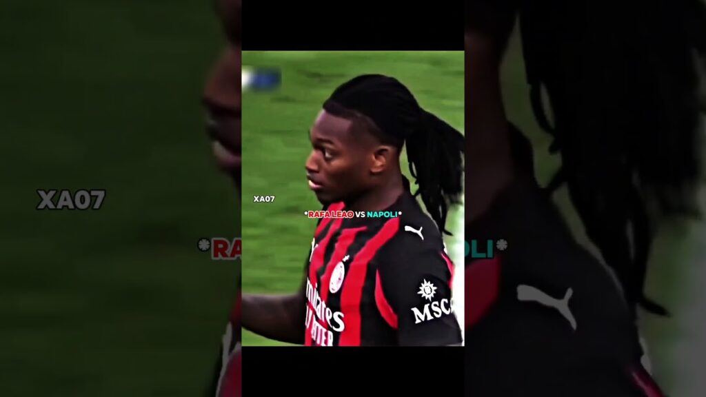 Rafael Leao 1v7 Against Napoli🥶☠️ #shorts #ronaldo #messi #shortsvideo