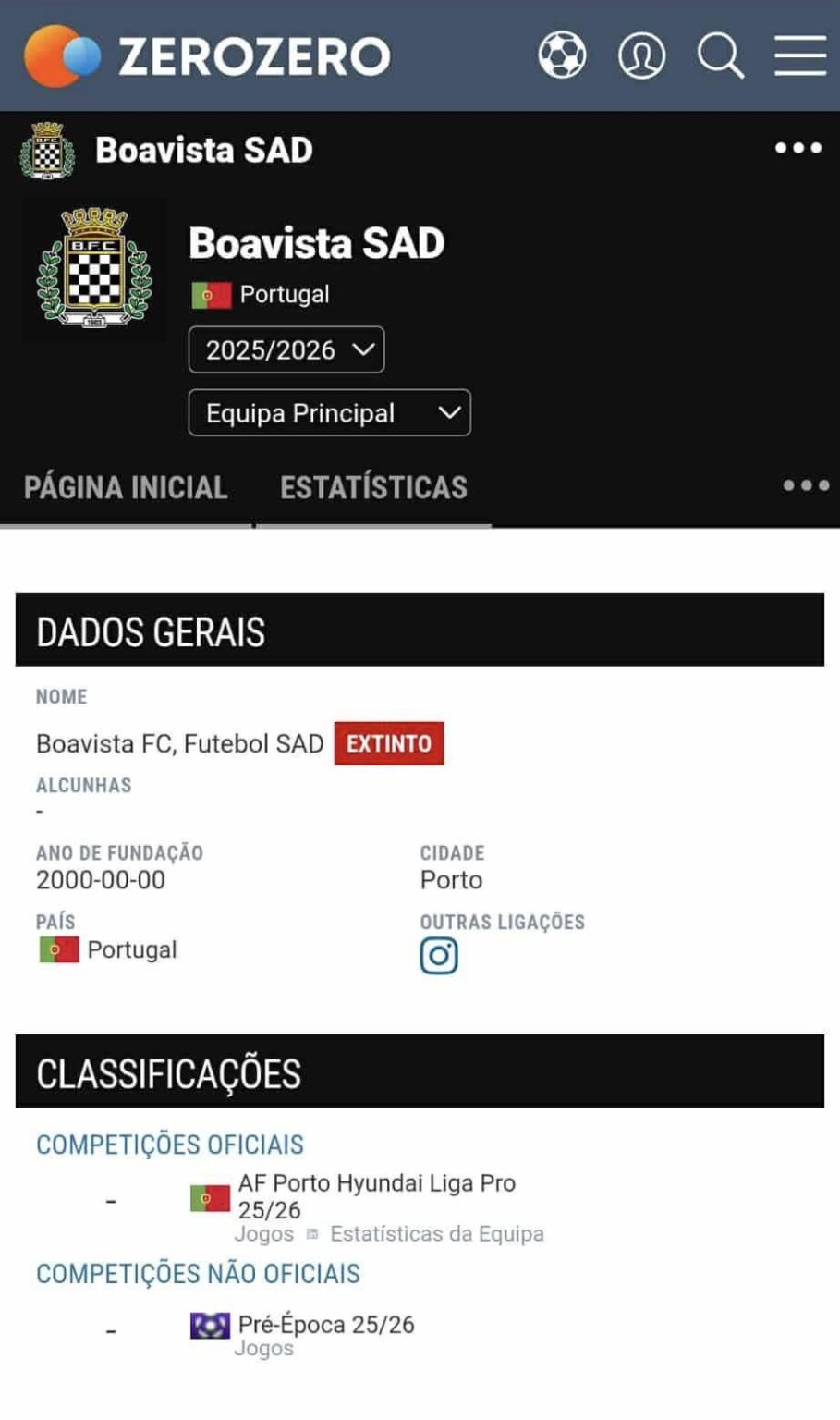 No zero zero a SAD tá extinta