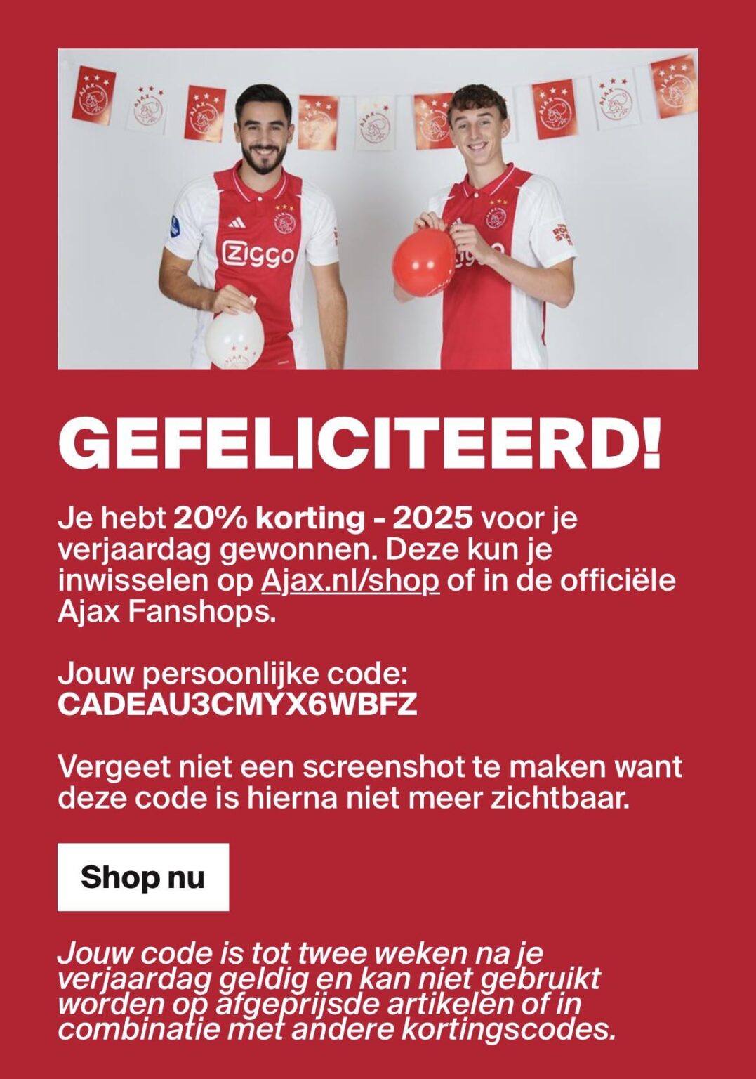 Ik gebruik de code niet, kan ik iemand anders hier blij mee maken?