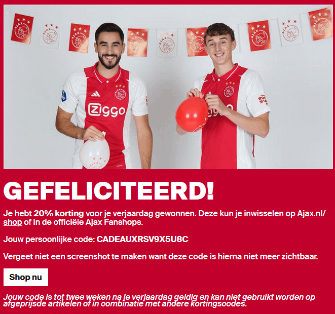 Birthday discount for whoever is interested