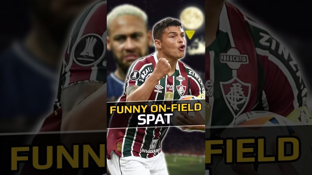 Neymar Pushes Thiago Silva Around #shorts