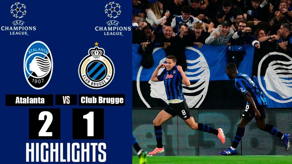 Atalanta vs Club Brugge 2-1 Gli Highlights | UEFA Champions League 2025/26