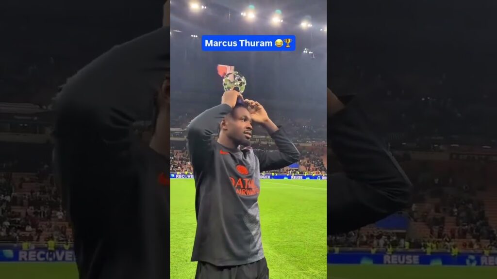 😂Marcus #Thuram was happy to win the Player of the Match award #football #ucl #inter #marcusthuram 😂Marcus #Thuram was happy to win the Player of the Match award #football #ucl #inter #marcusthuram