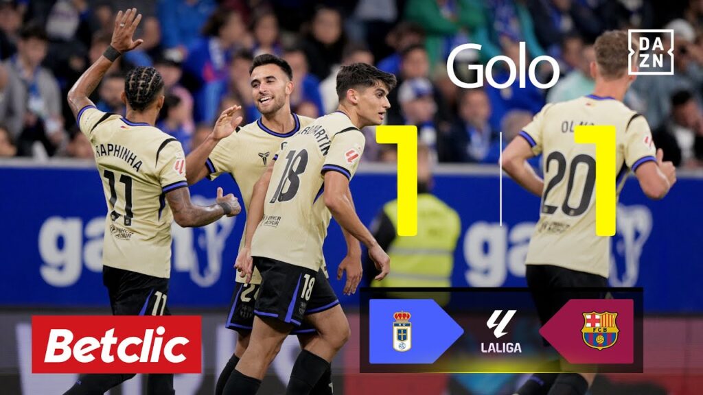 Golo de Eric Garcia | Oviedo 1-1 Barcelona | LALIGA 25/26