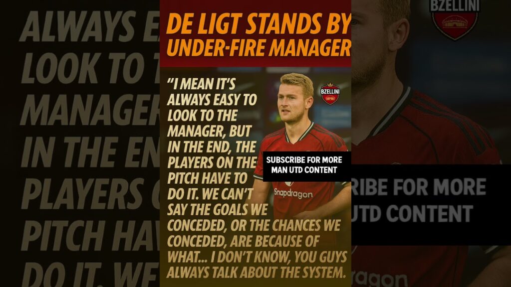 De Ligt Backing Up Amorim! #manchesterunited #manutdnews #manutd #manutdupdates