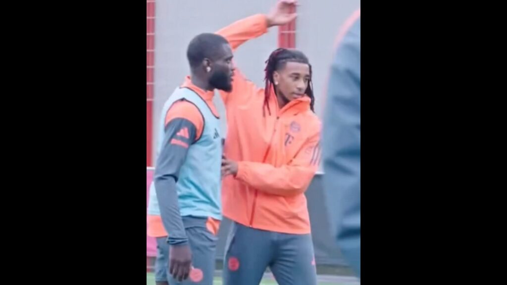 Michael Olise vs Dayot Upamecano | hard battle at Bayern's training session