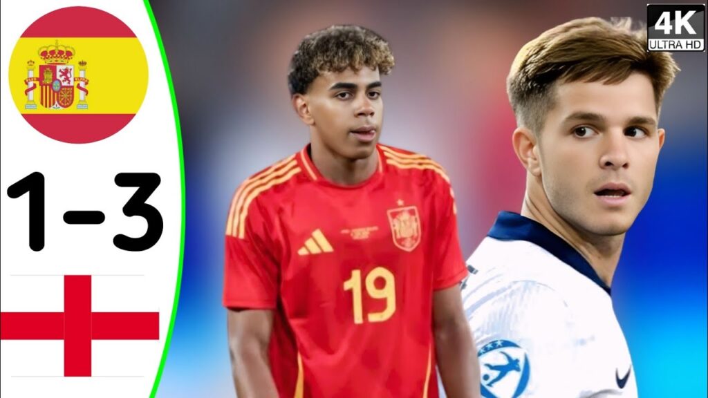 England shocks Spain with 3-1 Victory! 🇪🇸⚡🇬🇧"