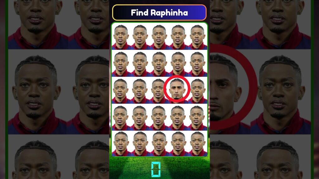 Find Cristiano Ronaldo , Raphinha & Ronaldinho Gaúcho ? #sports #ronaldo #quiz #soccerplayer