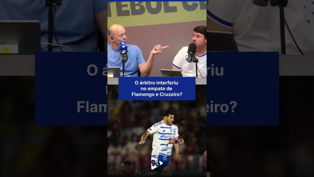O árbitro interferiu no empate de Flamengo e Cruzeiro?