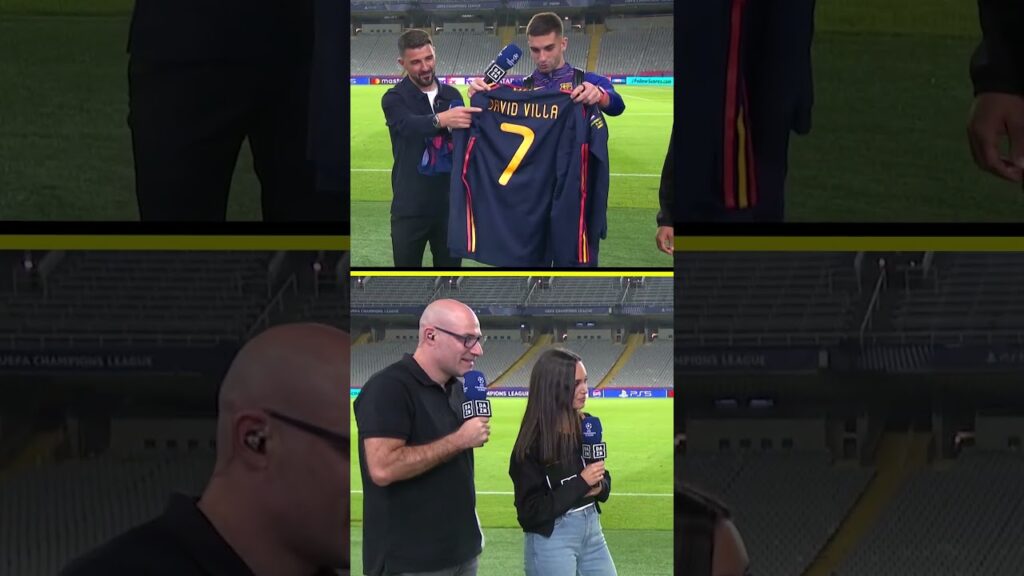 FERRAN TORRES, PEDRI Y EL REGALO DE DAVID VILLA QUE NUNCA OLVIDARÁN 🥰 #UCL