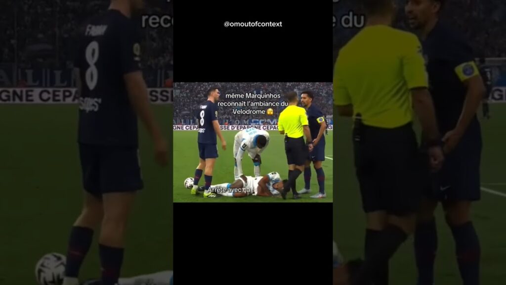 POV : Même Marquinhos est choqué par l'ambiance du Vélodrome 🤣🤣 #TeamOM #OMPSG