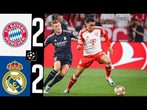 Bayern vs Real Madrid 2024 Champions League Semi Final at Allianz Arena! Goals & Highlights! #ucl