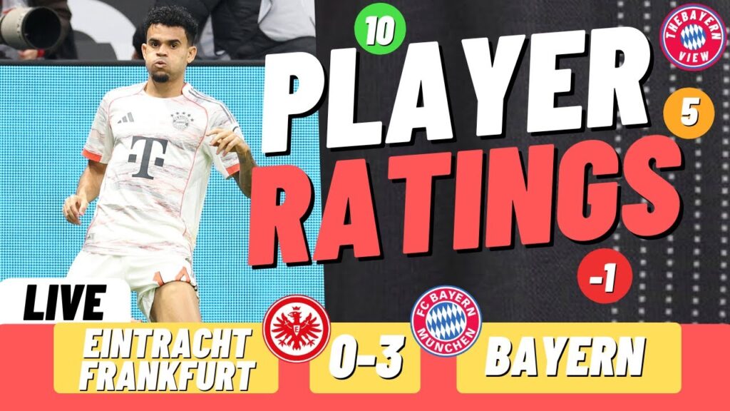 Eintracht Frankfurt 0-3 Bayern Munich Live Player Ratings