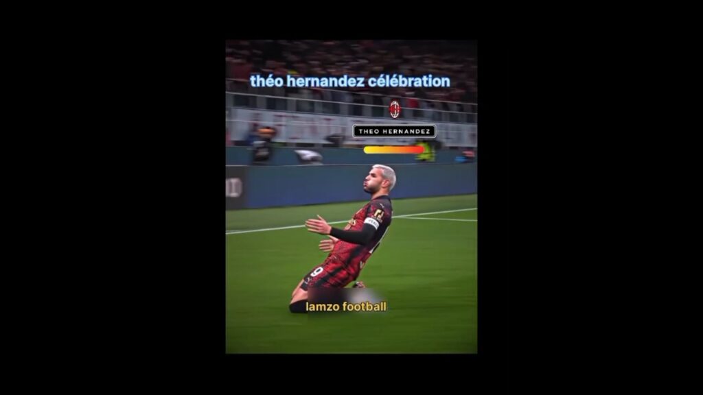 “Théo Hernandez explose après son but ! Célébration de fou 😱 #MilanAC #TheoHernandez