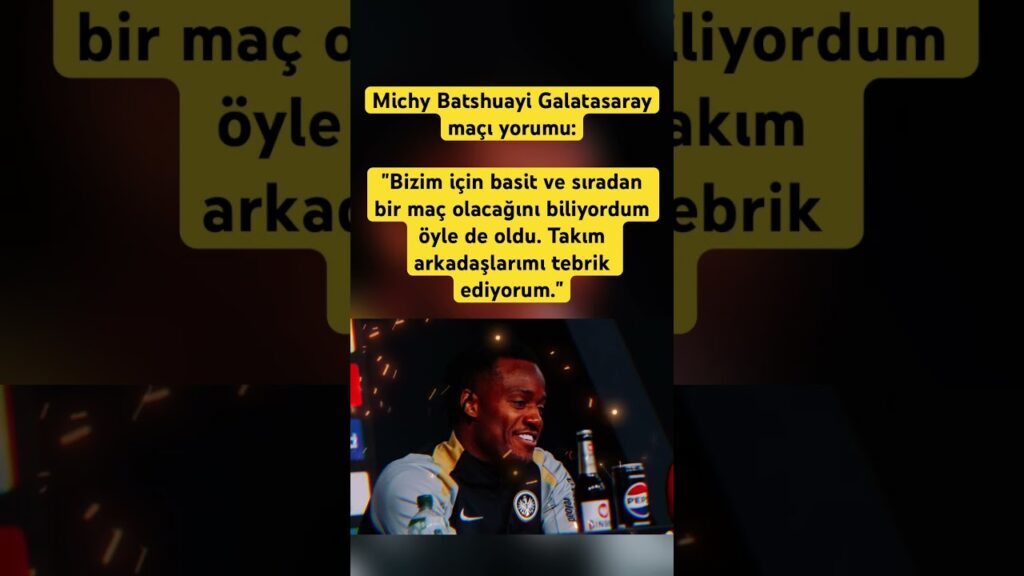 Michy Batshuayi:"Bizim için basit ve sıradan bir maç olacağını #fenerbahçe #viral #gündem #gündem